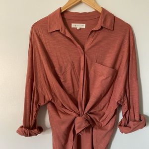 TWO Lou + Grey by Loft cotton button up shirts